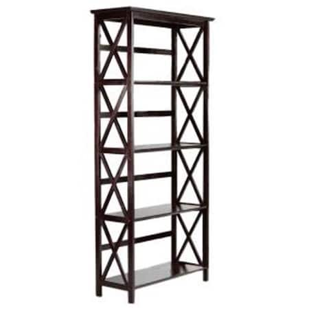 Yu Shan Co Usa Yu Shan CO USA Ltd 324-53 Montego 5 tier Bookcase Espresso 324-53
